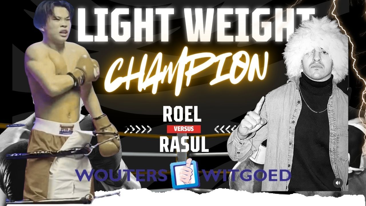 Wouters witgoed Boxing promotions light weight championship belt 