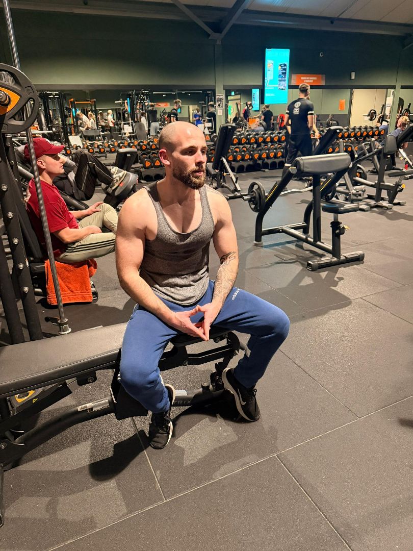 Bram lifting weights 